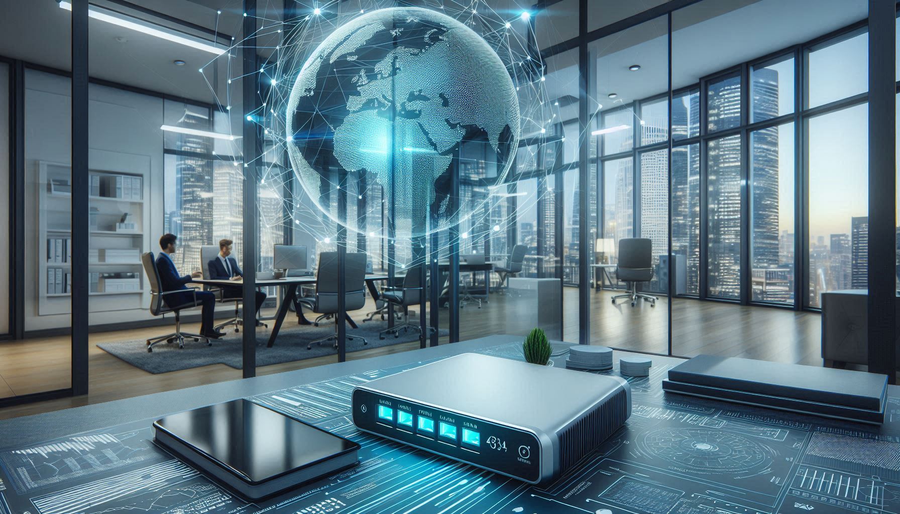 Was ist ein WLAN Access Point? Wlan Access Point in einer Firmenzentrale