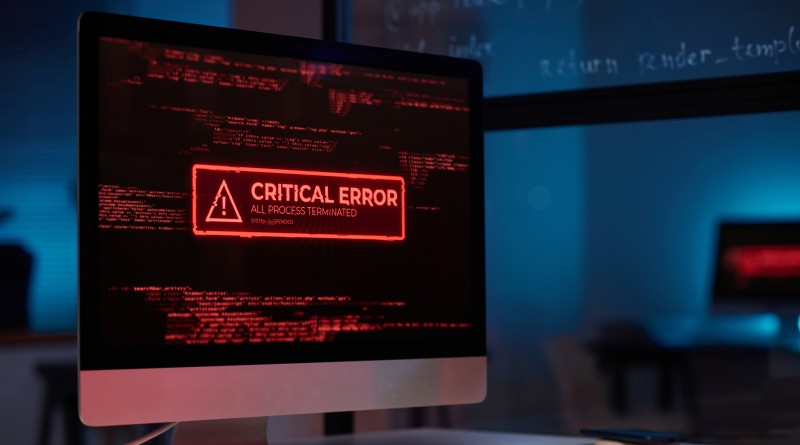 Warnung Critical Error auf Bildschirm