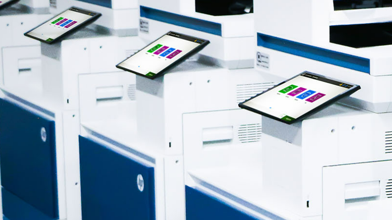 HP Druckern mit Touchtablet