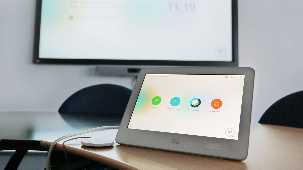 Cisco Webex Display auf Tisch