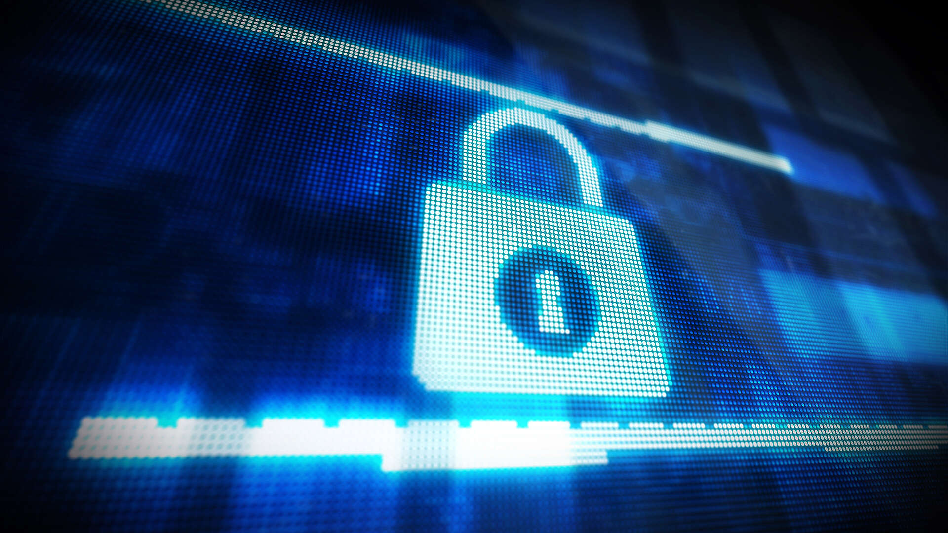 Warum Investitionen in Ihre IT-Sicherheit Gold wert sind Schloss in einem Cyber Bild