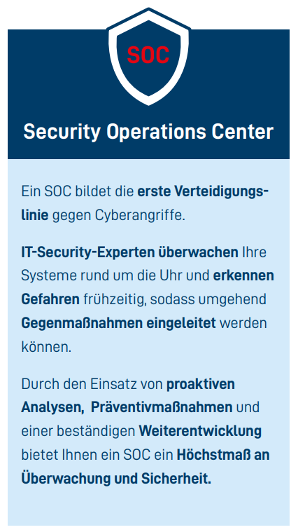 Security Operations Center Zertifikat