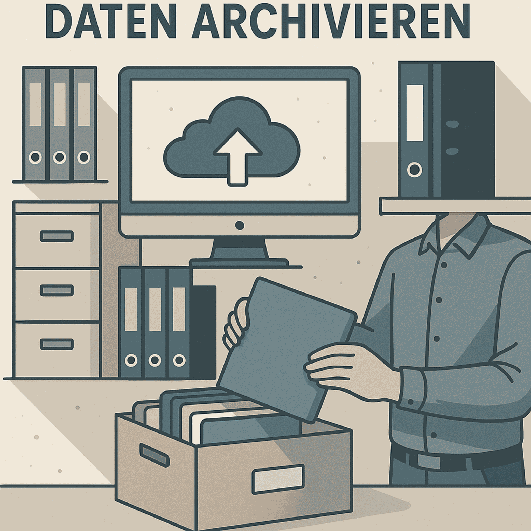 Daten archivieren im Büro