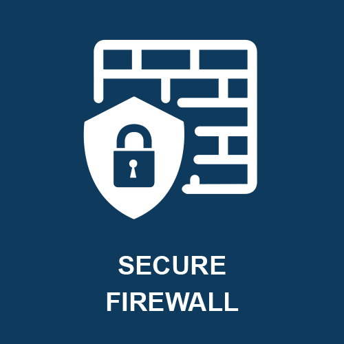 Secure Firewall , Schloss mit Steinwand