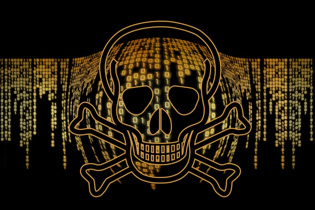 Ransomware Totenkopf und Code