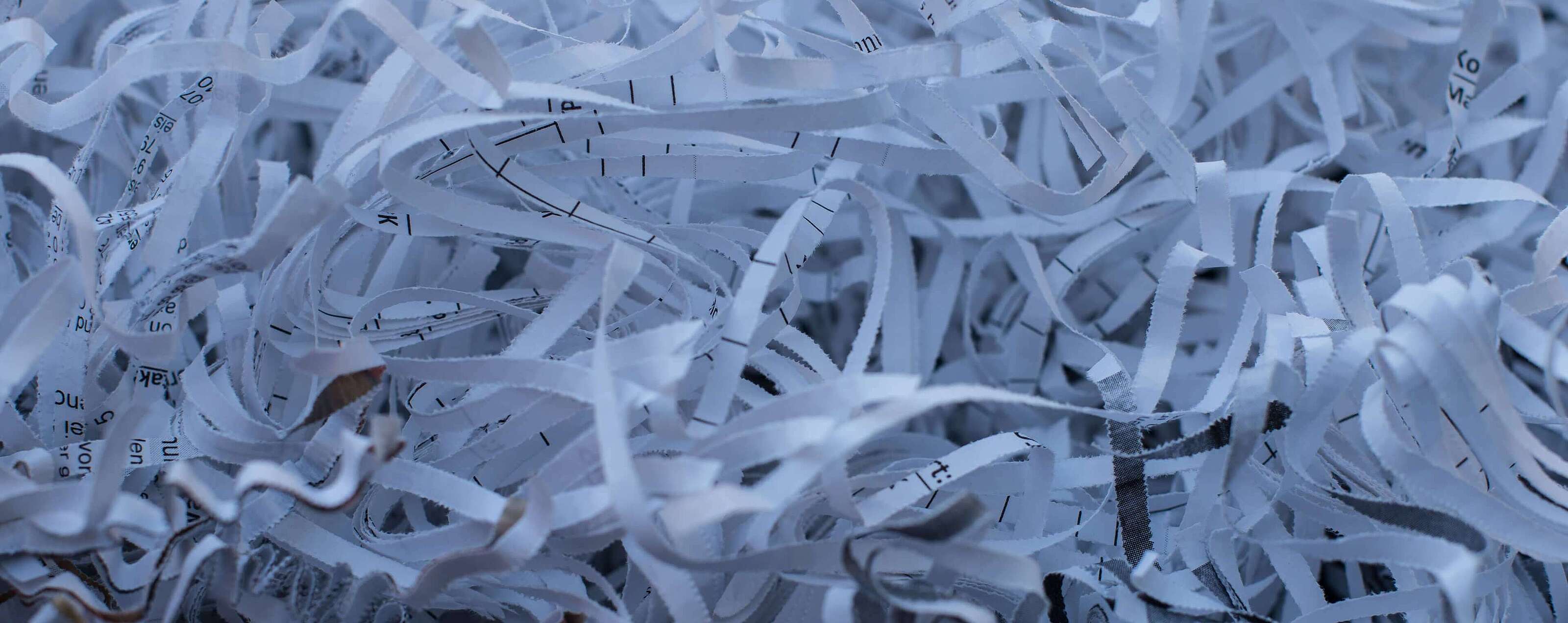 Compliance Geschreddertes Papier